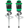 [2 Pack] RESTMO Gear Drive Sprinkler with Metal Spike Base, 5-Pattern Heavy Duty Gardening Watering System